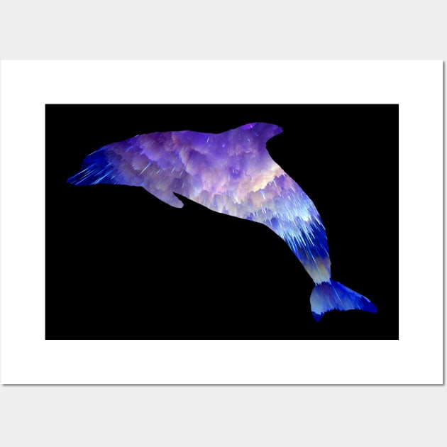 Space Dolphin Wall Art by joyandgrace